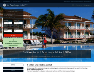 hotelsolcayolargo.com screenshot