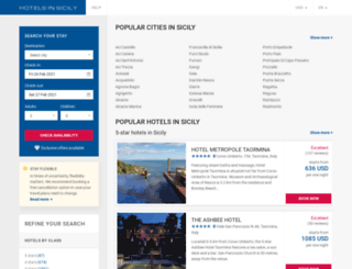 hotelsonsicily.com screenshot