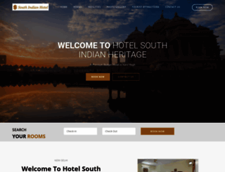 hotelsouthindianheritage.com screenshot