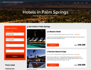 hotelspalmspringsweb.com screenshot