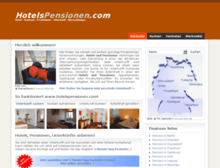 hotelspensionen.com screenshot