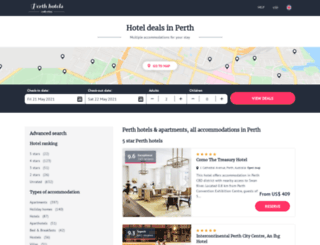 hotelsperthcity.com screenshot