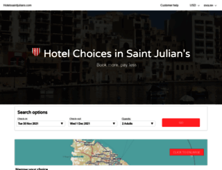 hotelssaintjulians.com screenshot