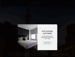 hotelstratford.com screenshot