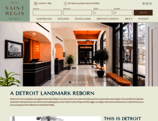 hotelstregisdetroit.com screenshot