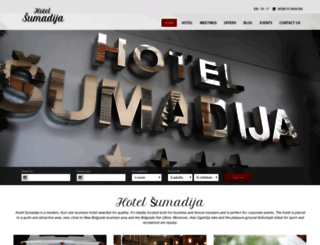 hotelsumadija.com screenshot