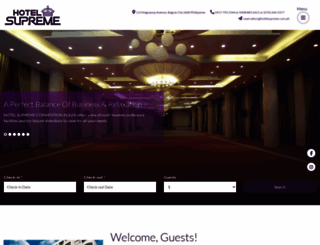 hotelsupreme.com.ph screenshot