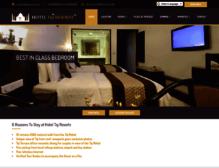 hoteltajresorts.com screenshot