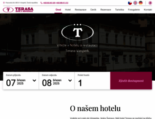 hotelterasa.cz screenshot