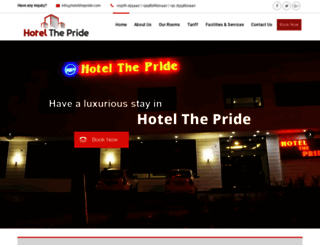 hotelthepride.com screenshot