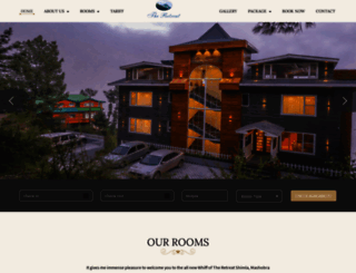 hoteltheretreatshimla.com screenshot