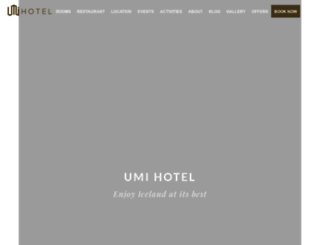 hotelumi.is screenshot