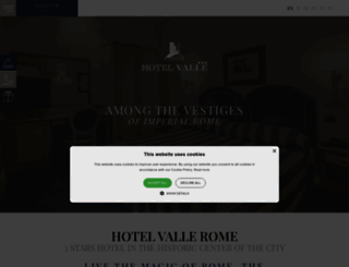 hotelvallerome.com screenshot