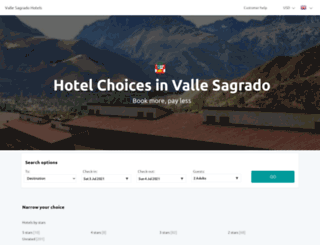 hotelvallesagrado.com screenshot