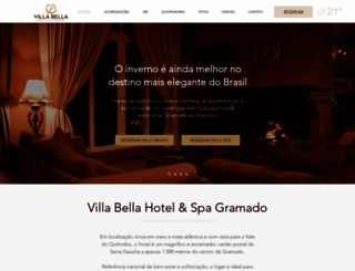 hotelvillabella.com.br screenshot
