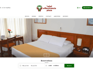 hotelvillavicencioplaza.com screenshot