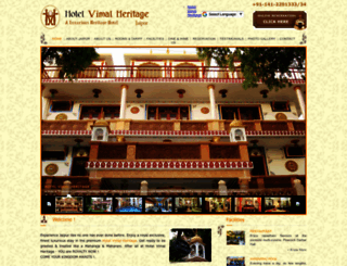 hotelvimalheritage.com screenshot