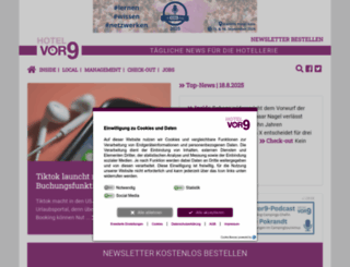 hotelvor9.de screenshot