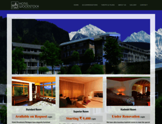 hotelwoodstock.in screenshot