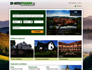hotelypenziony.cz screenshot