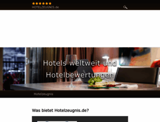 hotelzeugnis.de screenshot