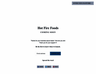 hotfiresauce.com screenshot