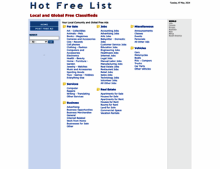 hotfreelist.com screenshot