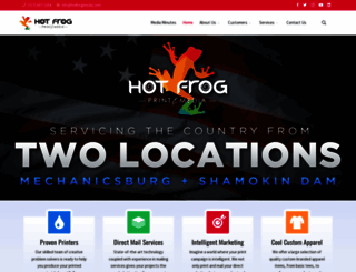 hotfrogprintmedia.com screenshot
