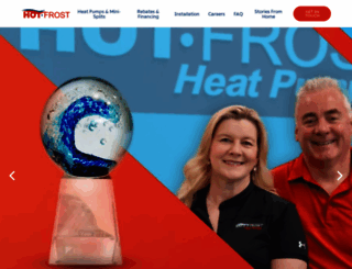 hotfrosthvac.com screenshot