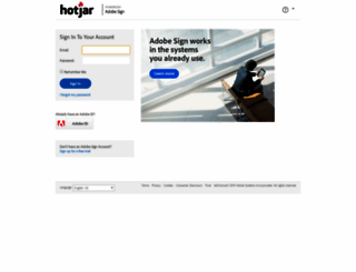 hotjar.eu1.echosign.com screenshot