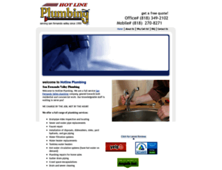 hotlineplumbing.com screenshot