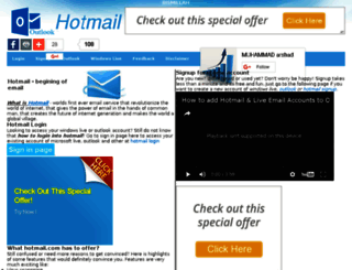 hotmail.comlog.in screenshot