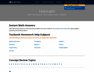 hotmath.com screenshot