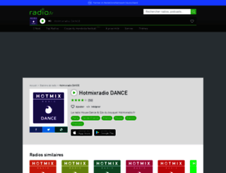 hotmixdance.radio.fr screenshot