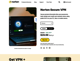 hotspot.norton.com screenshot