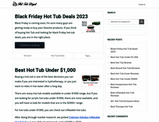 hottubdigest.com screenshot