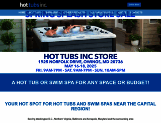 hottubsinc.com screenshot