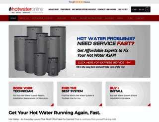 hotwatersystemsonline.com.au screenshot