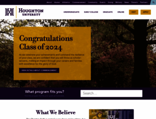 houghton.edu screenshot