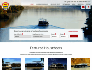 houseboatbookings.com screenshot