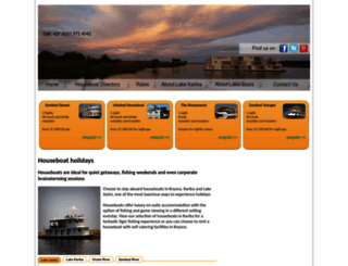 houseboatholidays.co.za screenshot