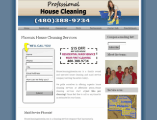 housecleaningphoenix.com screenshot