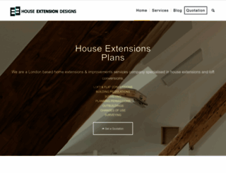 houseextensiondesigns.co.uk screenshot