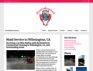 housekeepinkservices.com screenshot