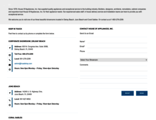 houseofappliancesinc.com screenshot