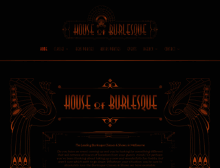 houseofburlesque.com.au screenshot