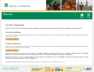 houseofcommons-careers.engageats.co.uk screenshot