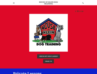 houseofkleindogtraining.com screenshot