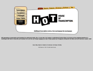 houseoftranscription.com screenshot