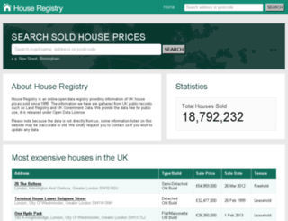 houseregistry.co.uk screenshot